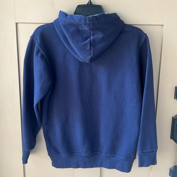 Bath England Sz XS Navy Oversized Hoodie Sweatshirt Large Embroidered Logo - Picture 8 of 9